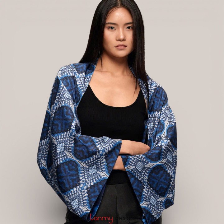 Blue digital scarf ( 2 sides )